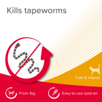 Beaphar Wormclear Spot on for Cats (2 Pipettes)