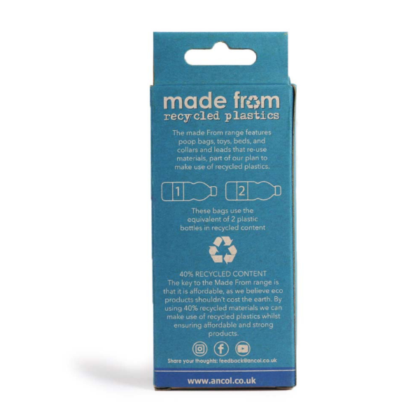Ancol Made From Refill Poop Bag Rolls - 60 Bags