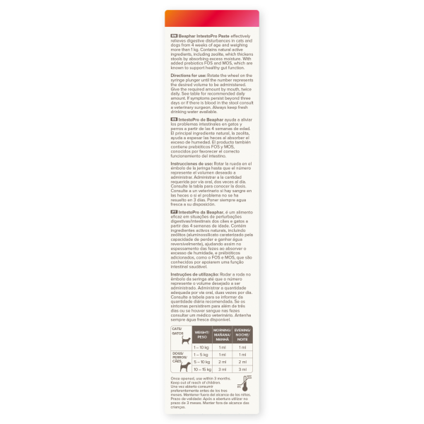 Beaphar IntestoPro Paste - Cats & Small Dogs (1-15kg)