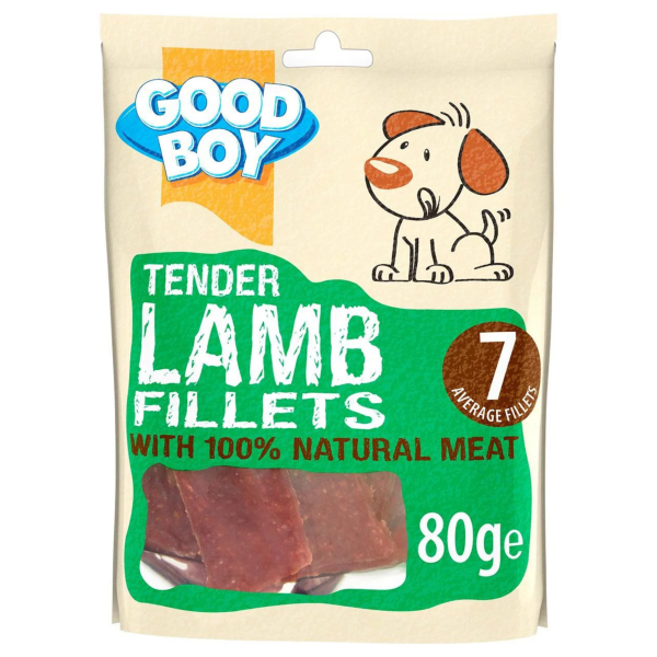Good Boy Tender Lamb Fillets 80g