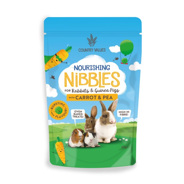 Country Value Nourishing Nibbles 60g - Carrot & Pea
